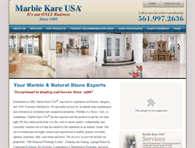 Tablet Screenshot of marblekareusa.com